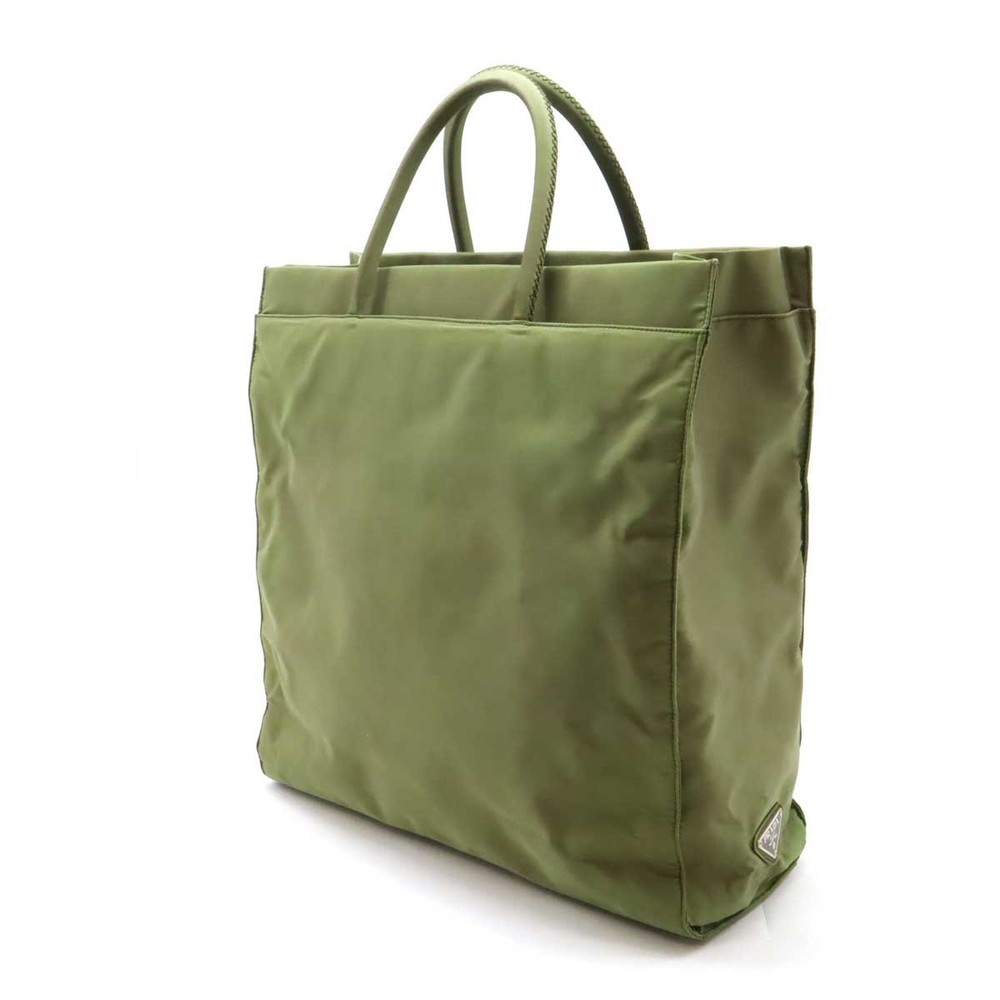 Prada Green Nylon Tote Moss Handbag